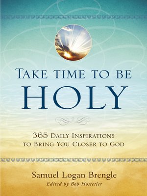 cover image of Take Time to Be Holy